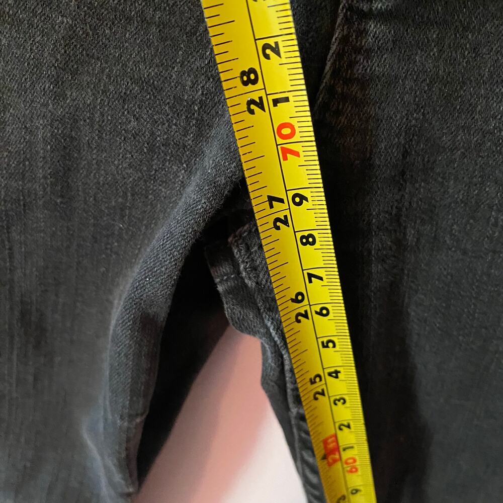 Mother High Waisted Rider Ankle Jeans Not Guilty Gray Black Straight Leg size 28 - Picture 11 of 15